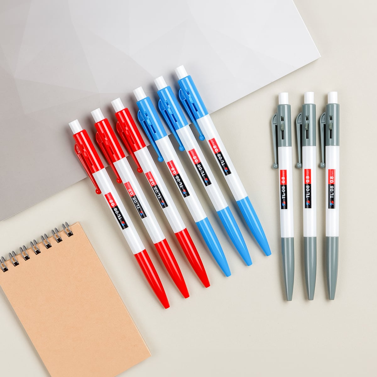 Bút bi Thiên Long TL-08 (xanh/đỏ/đen) 